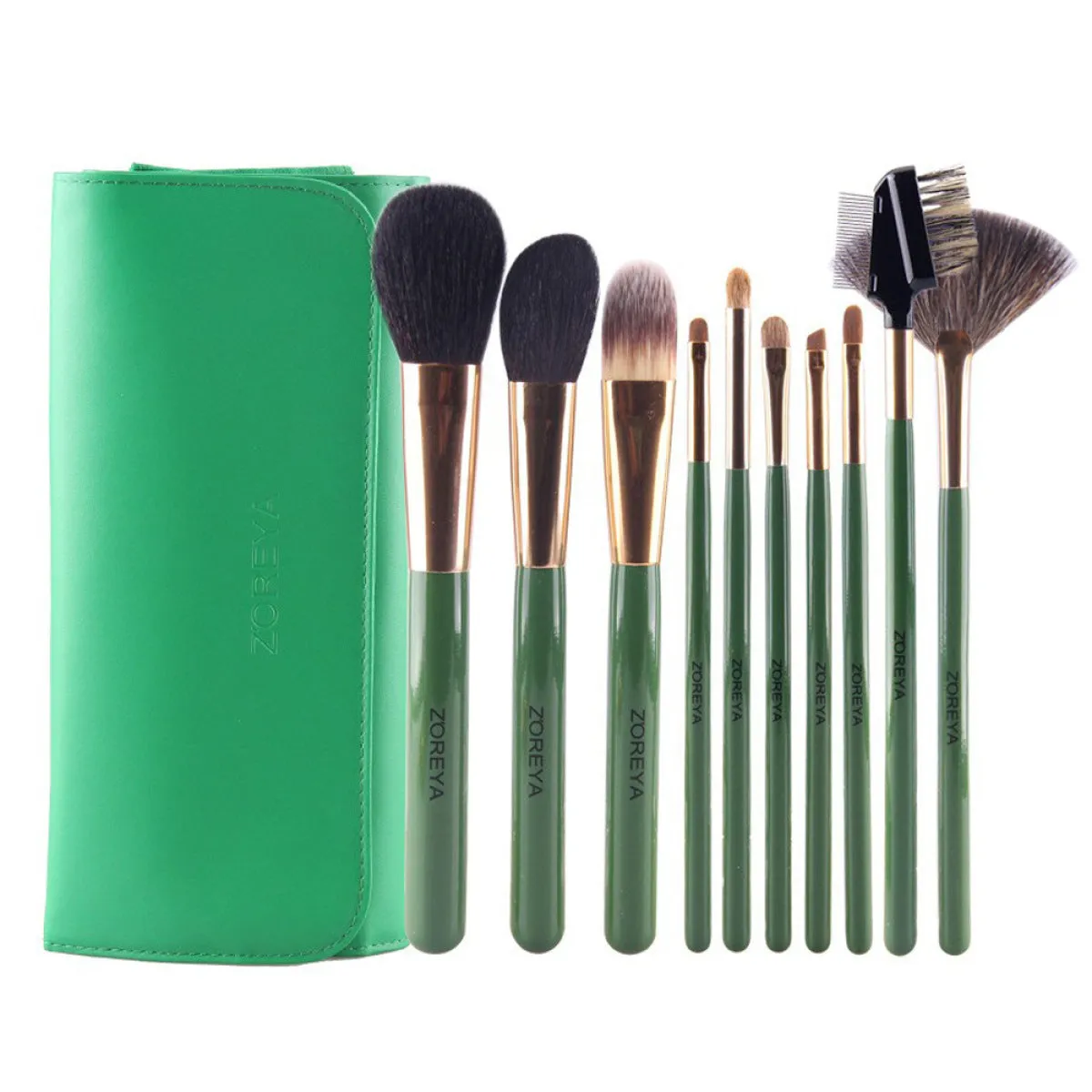 12pcs Portable Makeup Brush Set