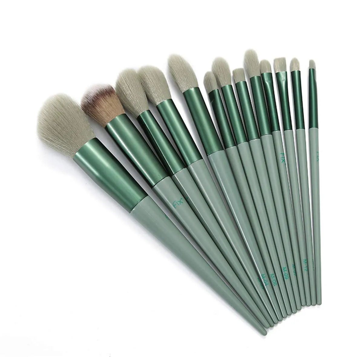 13 Pcs Vegan Synthetic Makeup Brushes with Bag