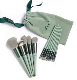 13 Pcs Vegan Synthetic Makeup Brushes with Bag