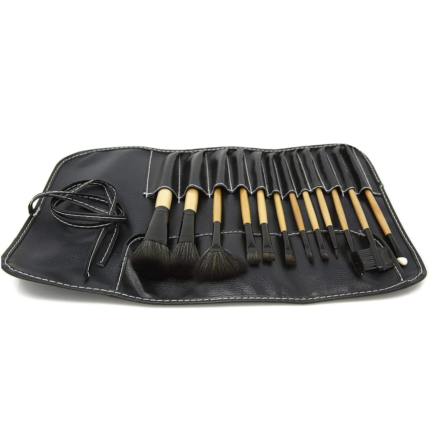 13-Pieces Set: LILT BEAUTY Makeup Brush Set with Blush Foundation Eyeshadow Concealer Liner Sponge Fan and Eyebrow