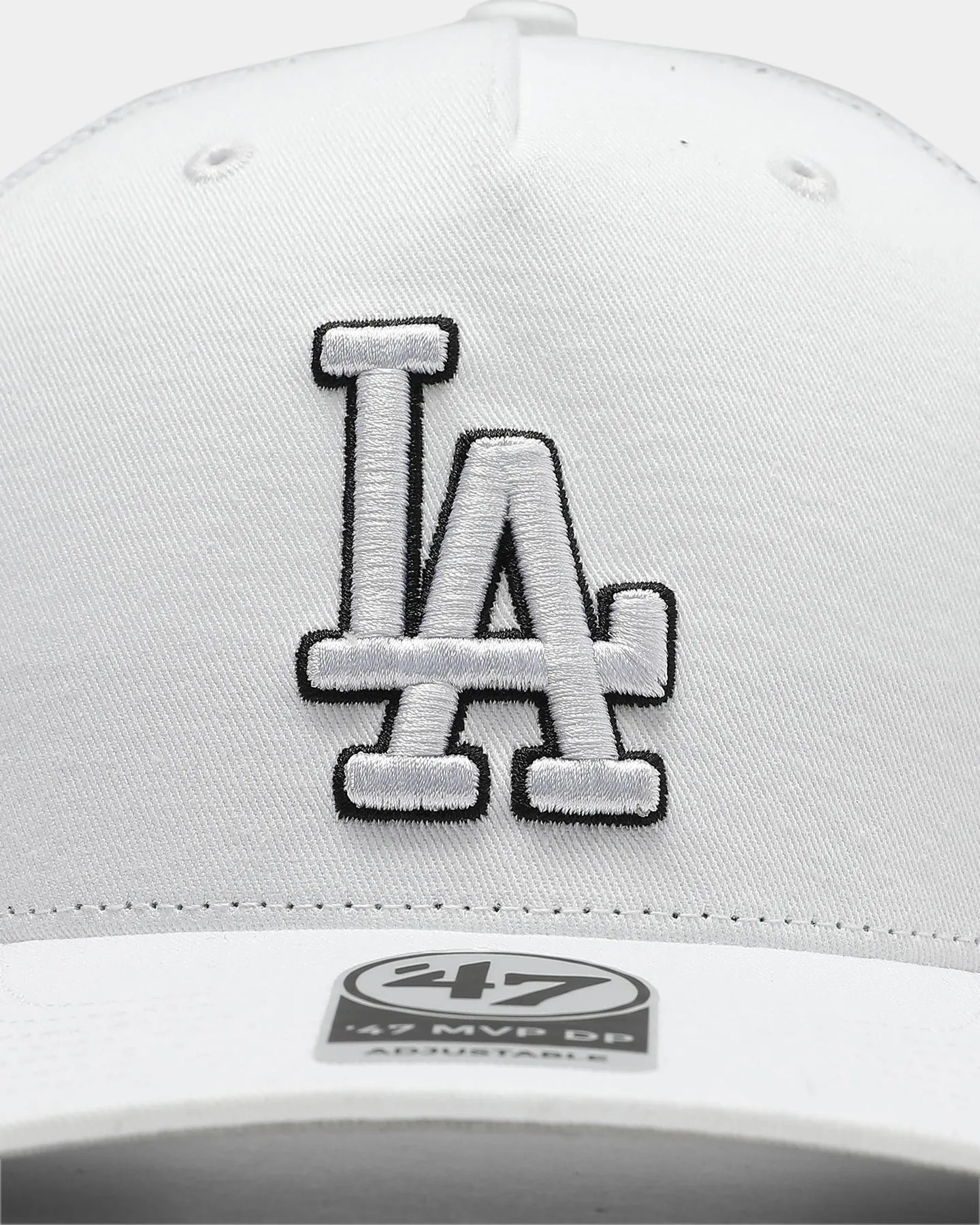 47 Brand Los Angeles Dodgers Level Mesh MVP DV Snapback White