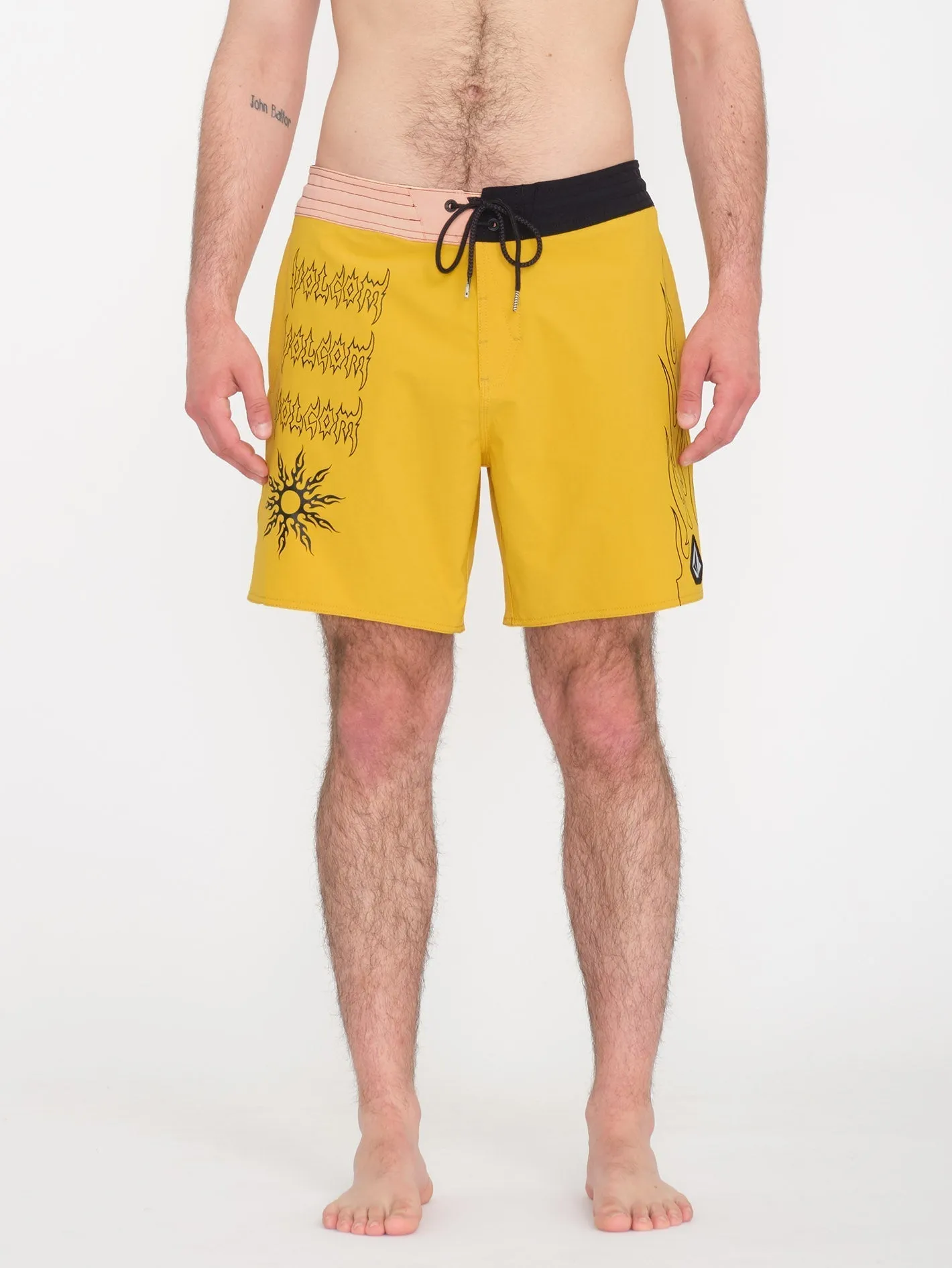 About Time Liberators 17" Boardshort - LEMON