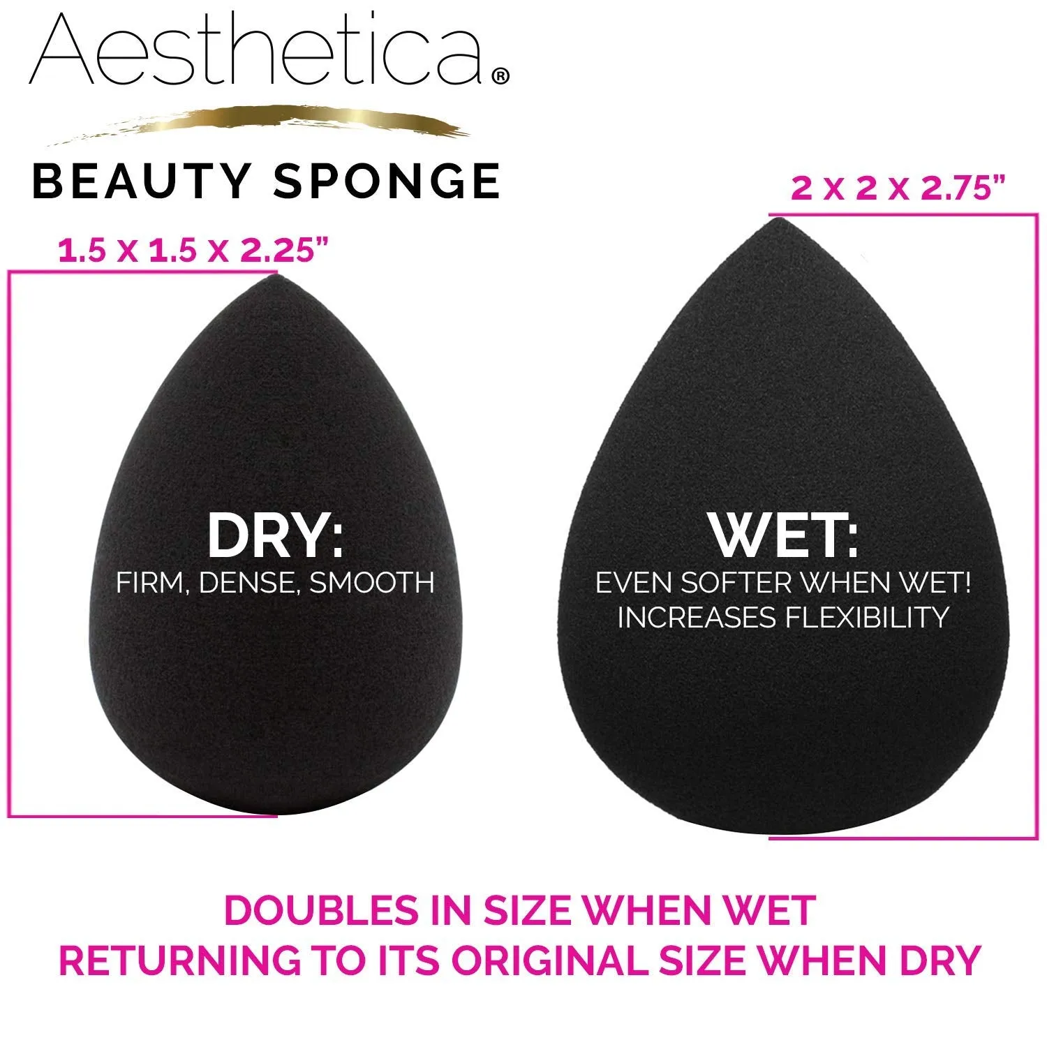 Aesthetica Cosmetics Beauty Sponge Blender