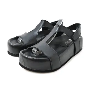 AIDA 03 - sandals leather BLACK