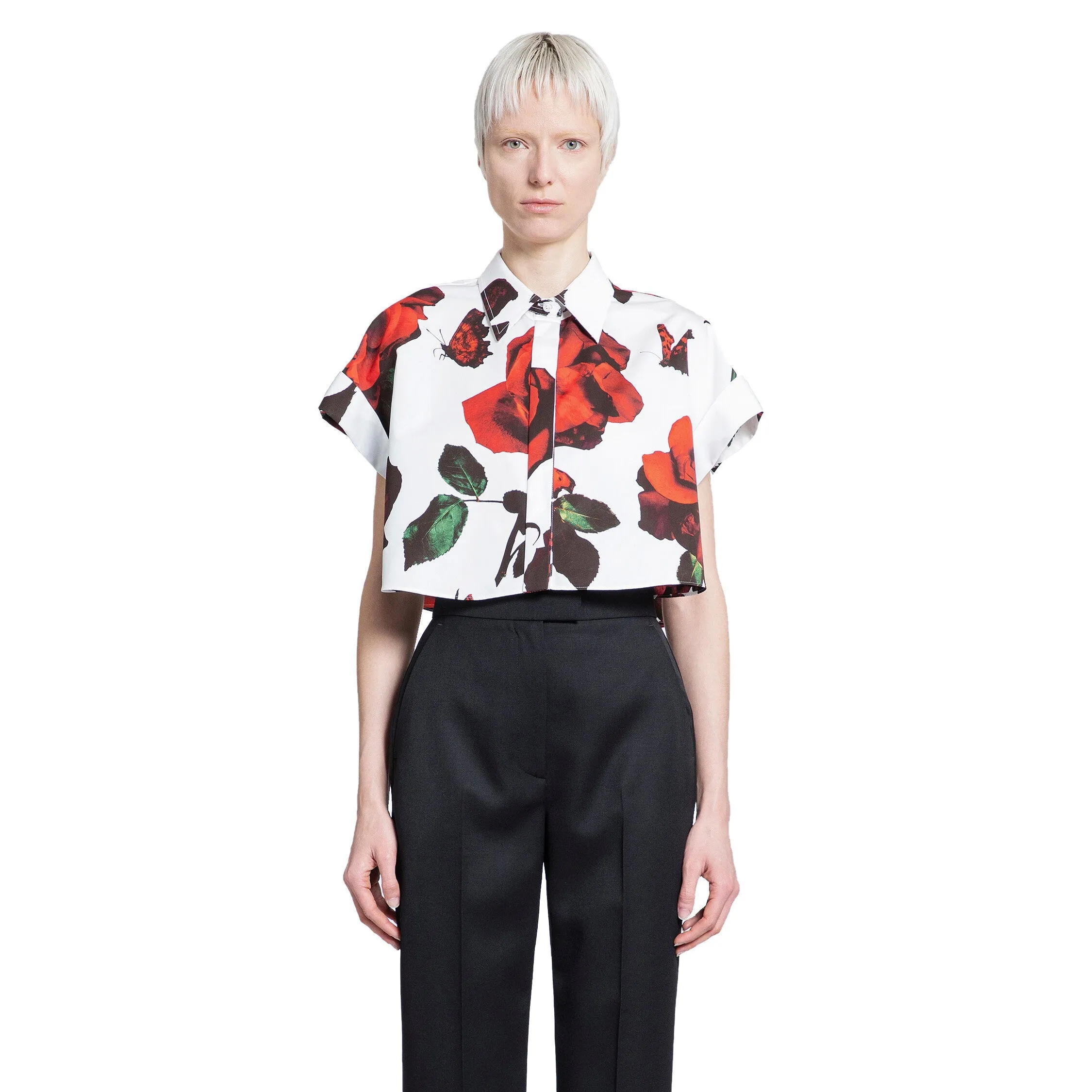 ALEXANDER MCQUEEN WOMAN WHITE SHIRTS