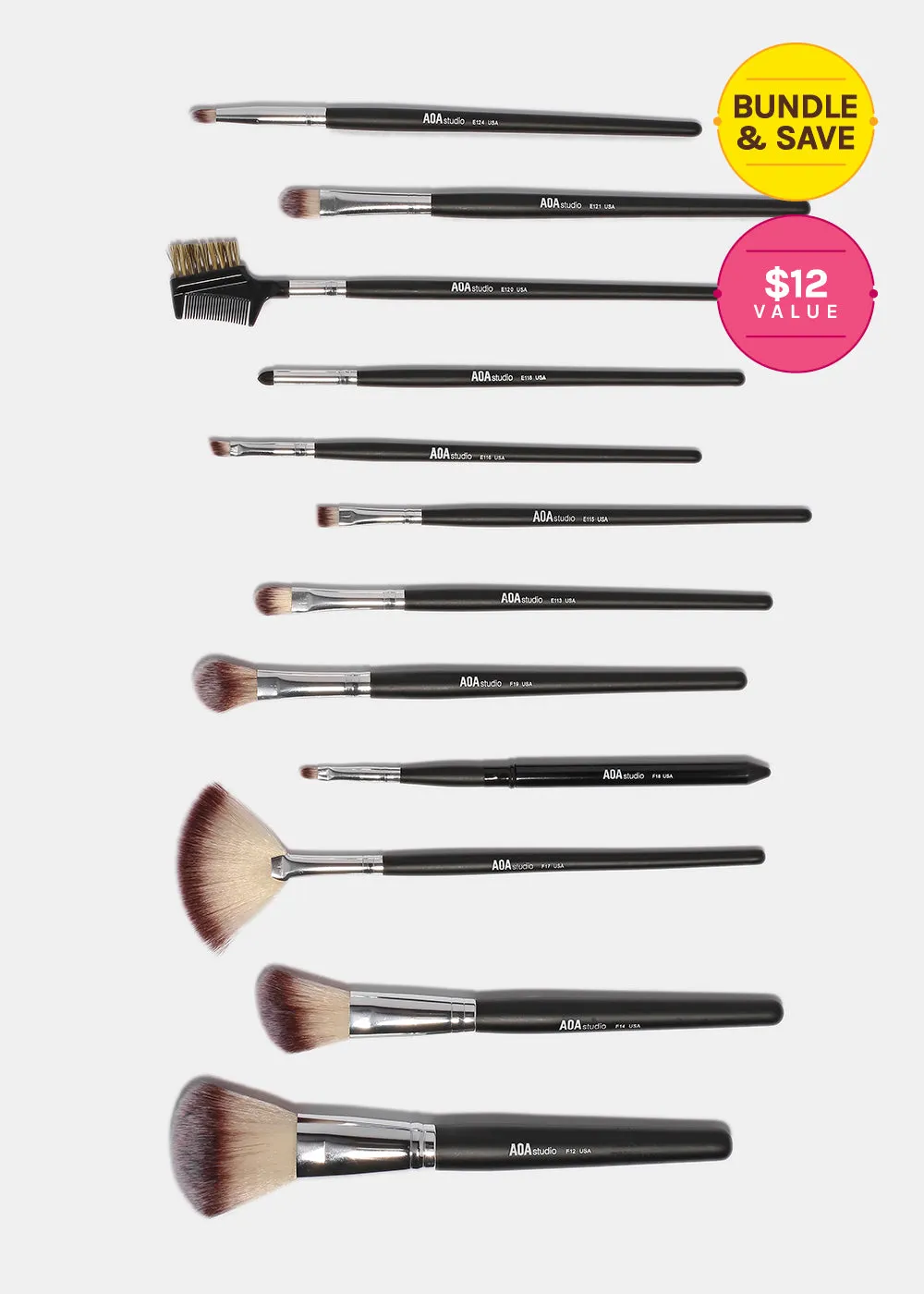 AOA 12-Piece PM Brush Set