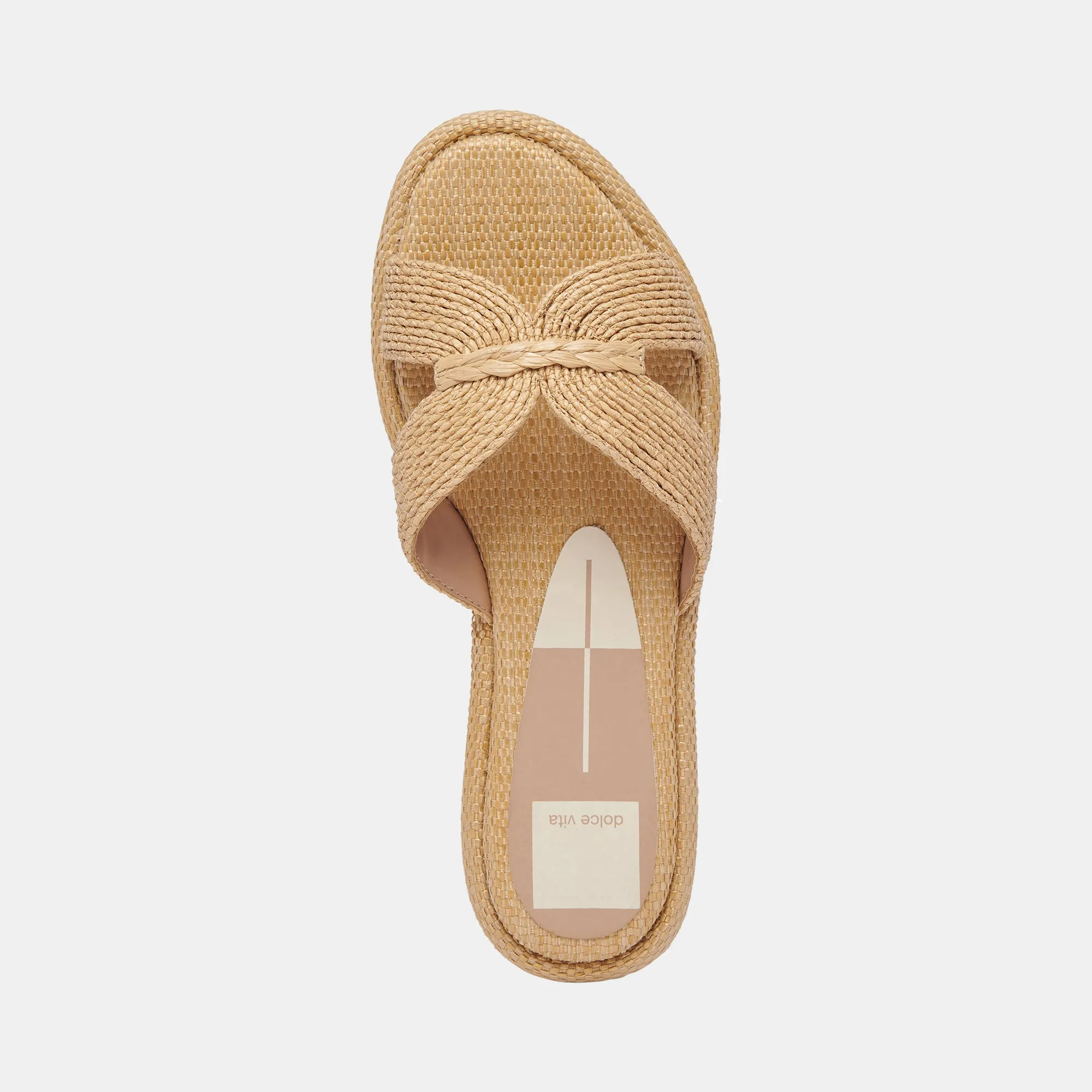 ATOMIC WIDE SANDALS LT NATURAL RAFFIA