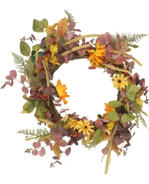 Autumn Beauty Sunflower Wreath