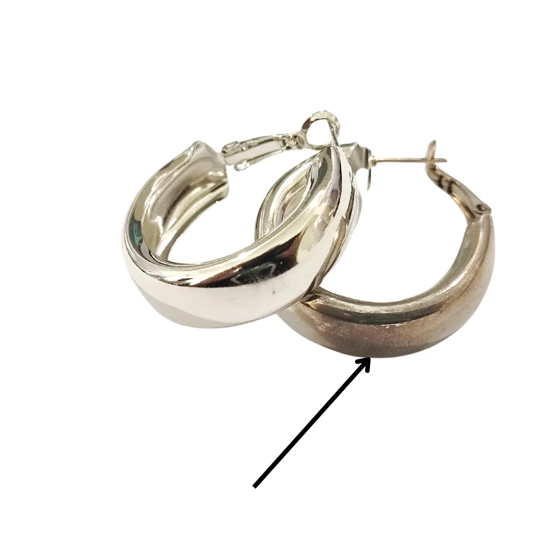 Bewitched Classic Silver Hoop Earrings - Sample