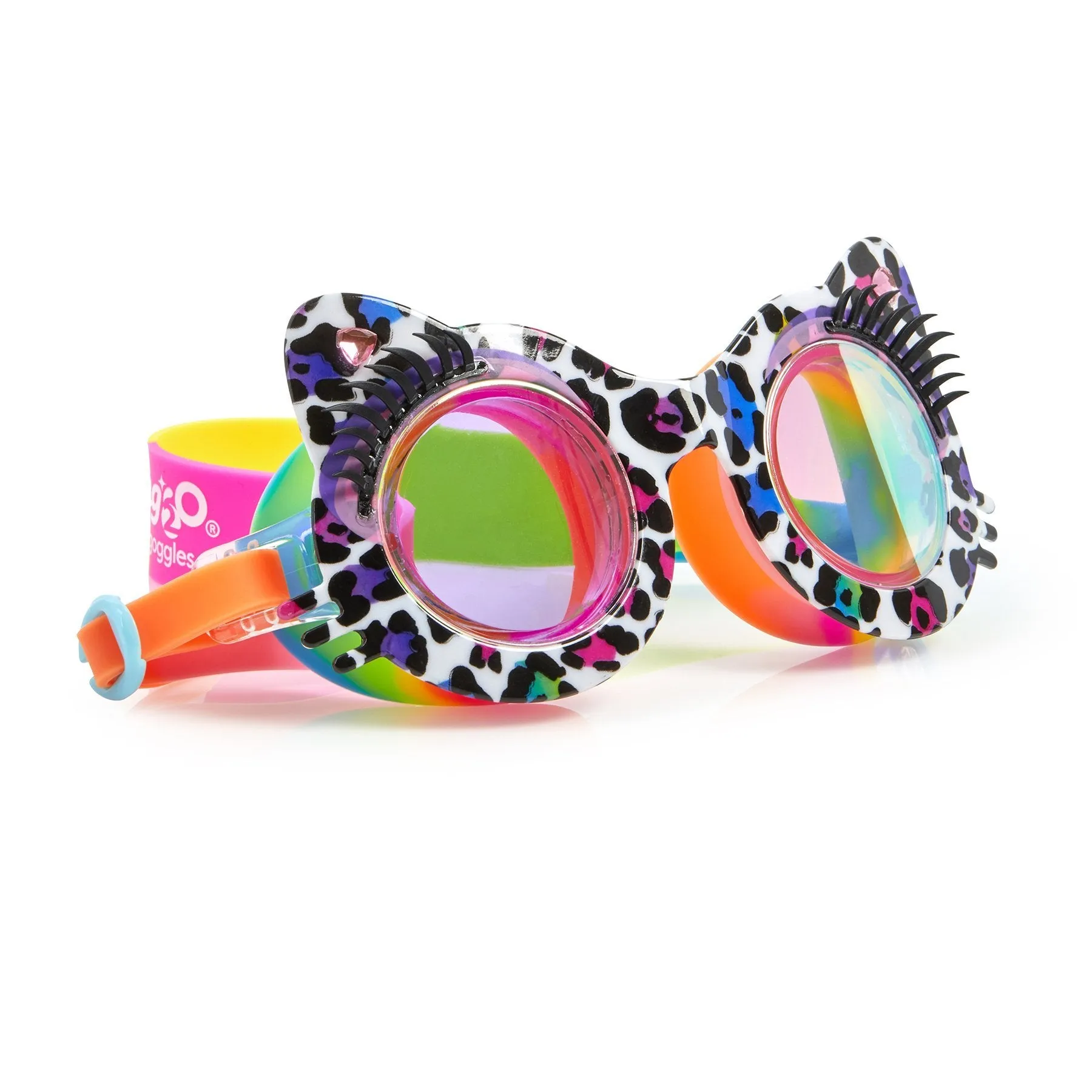 Bling20 Cats Meow Swim Googles - Midnight Meow Multi