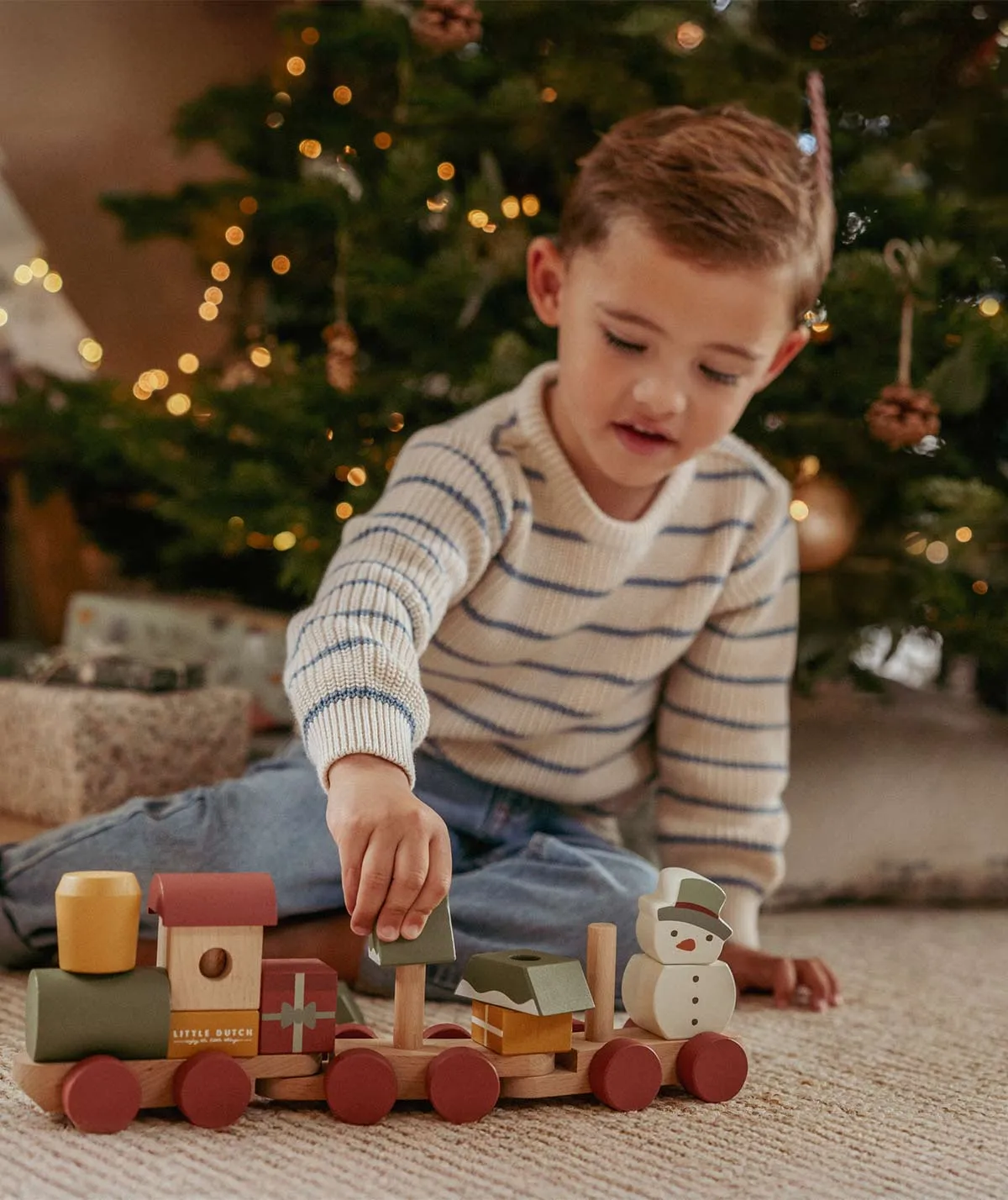 Blocks Train Christmas - Multi