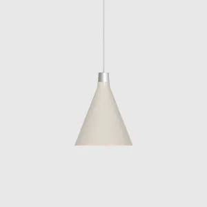 Bower Pendant Light Small in Oyster White