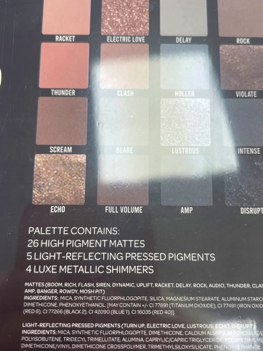 BPerfect Cosmetics Amplified Shadow Palette No Shade No Size