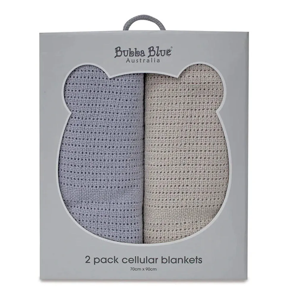 Bubba Blue Nordic 2pk Cellular Blanket