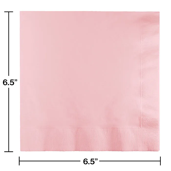 Bulk Classic Pink Luncheon Napkins 3 ply (500 per Case)