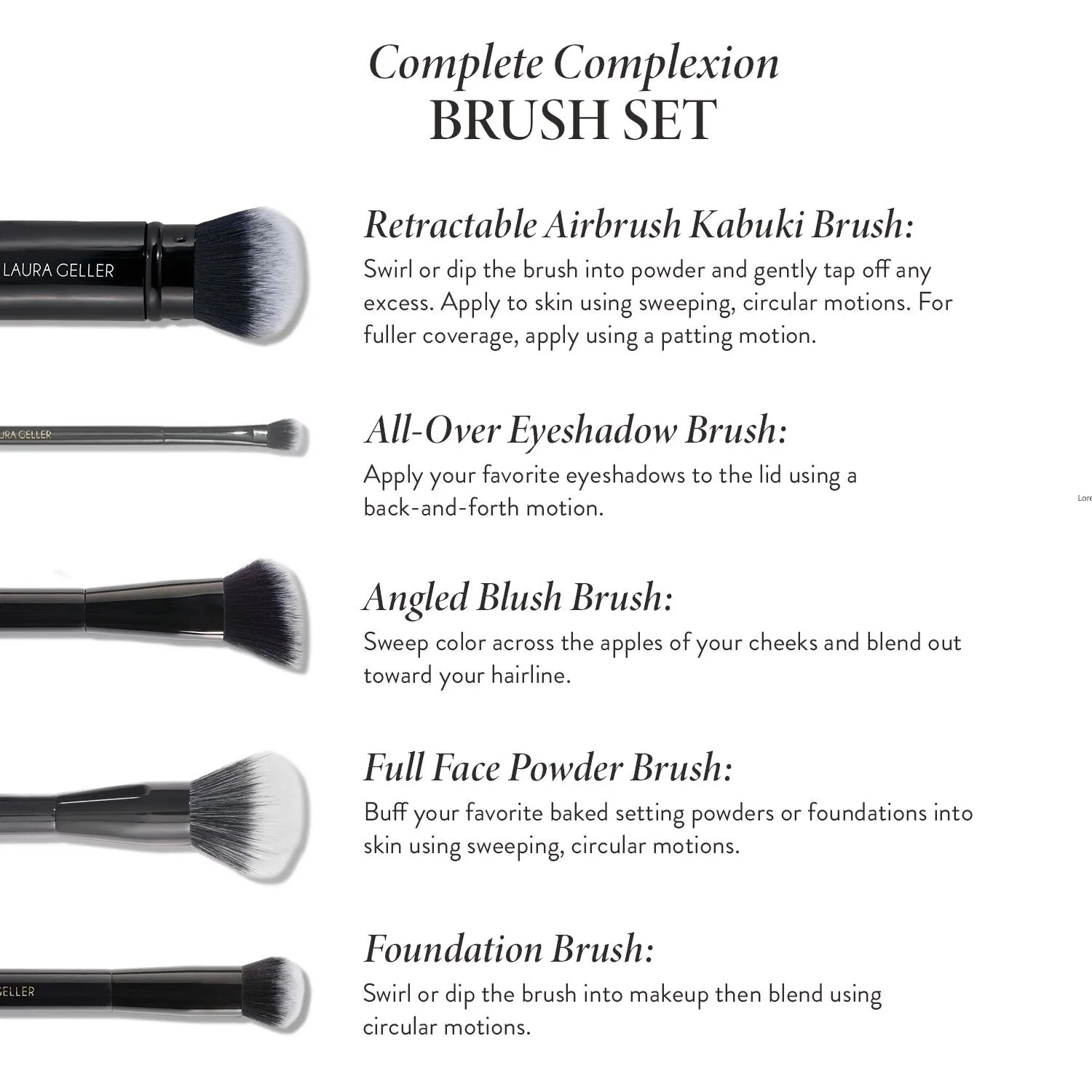 Complete Complexion Makeup Brush Kit (5PC)