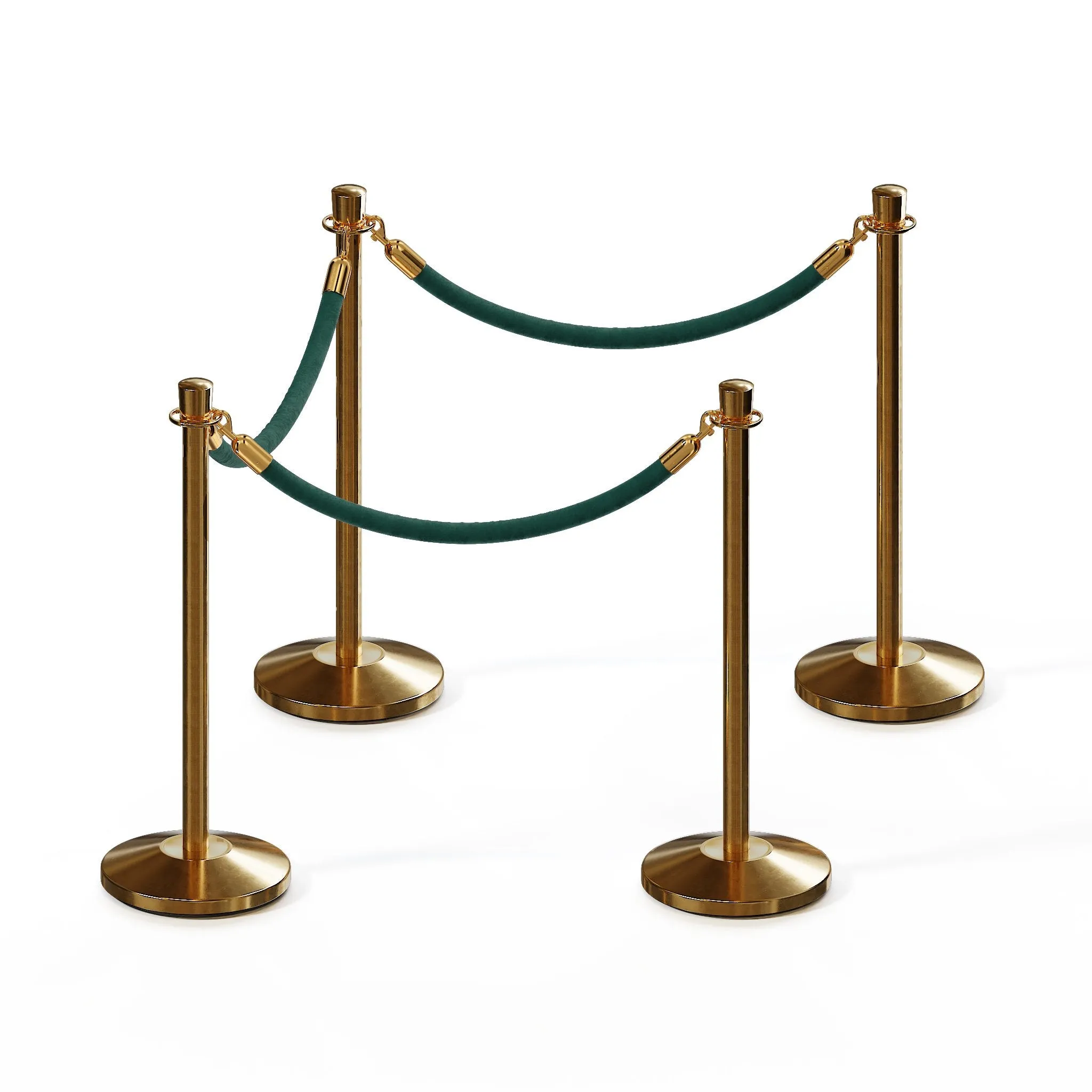 Crown Top Post and Rope Stanchion Kit - Montour Line