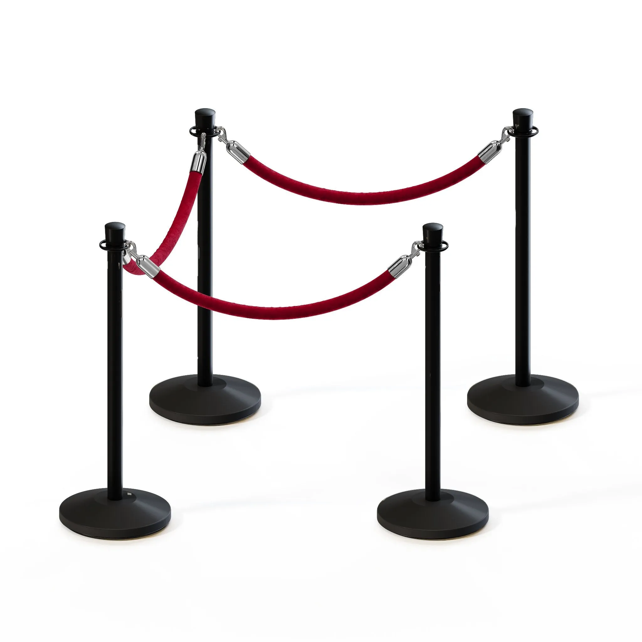 Crown Top Post and Rope Stanchion Kit - Montour Line