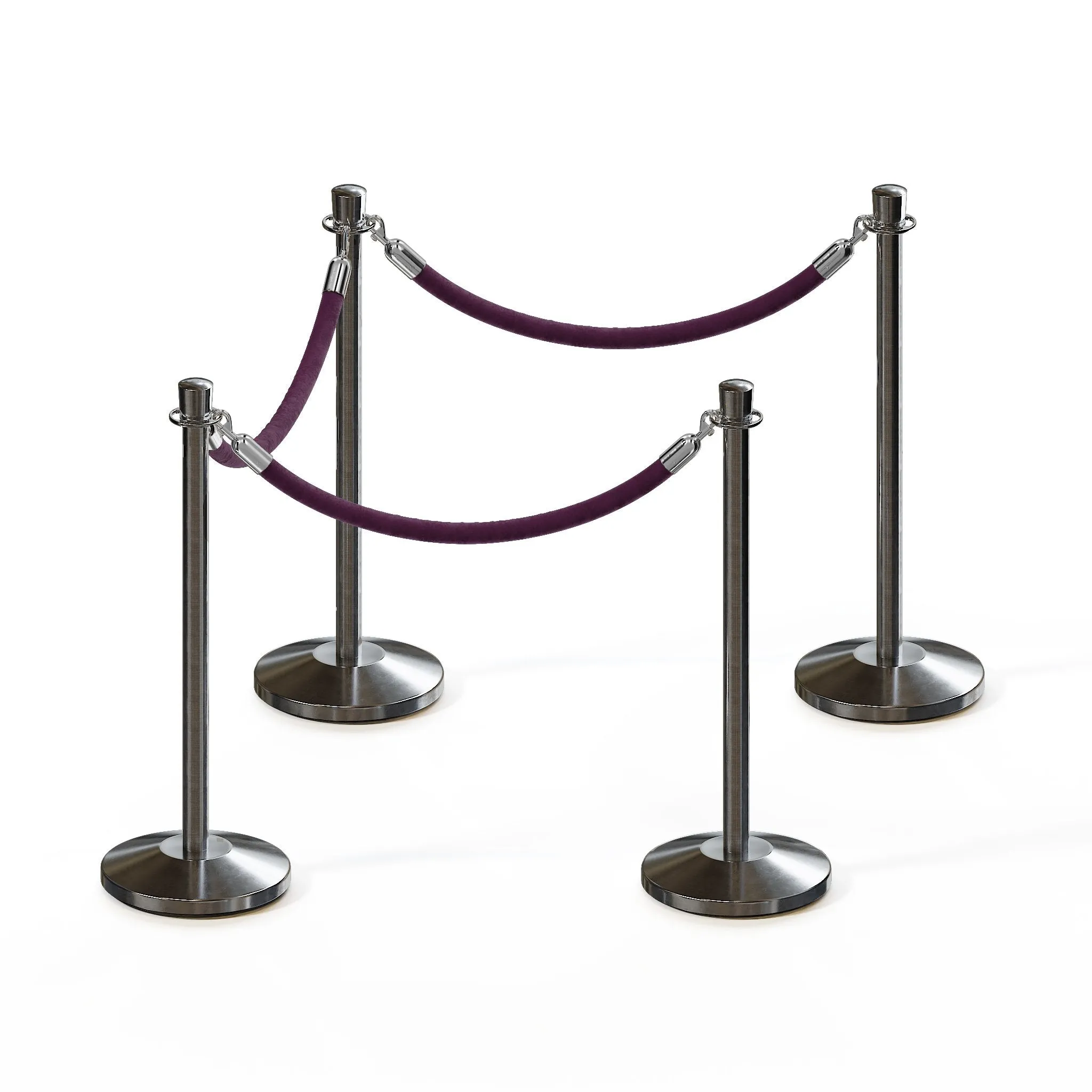 Crown Top Post and Rope Stanchion Kit - Montour Line