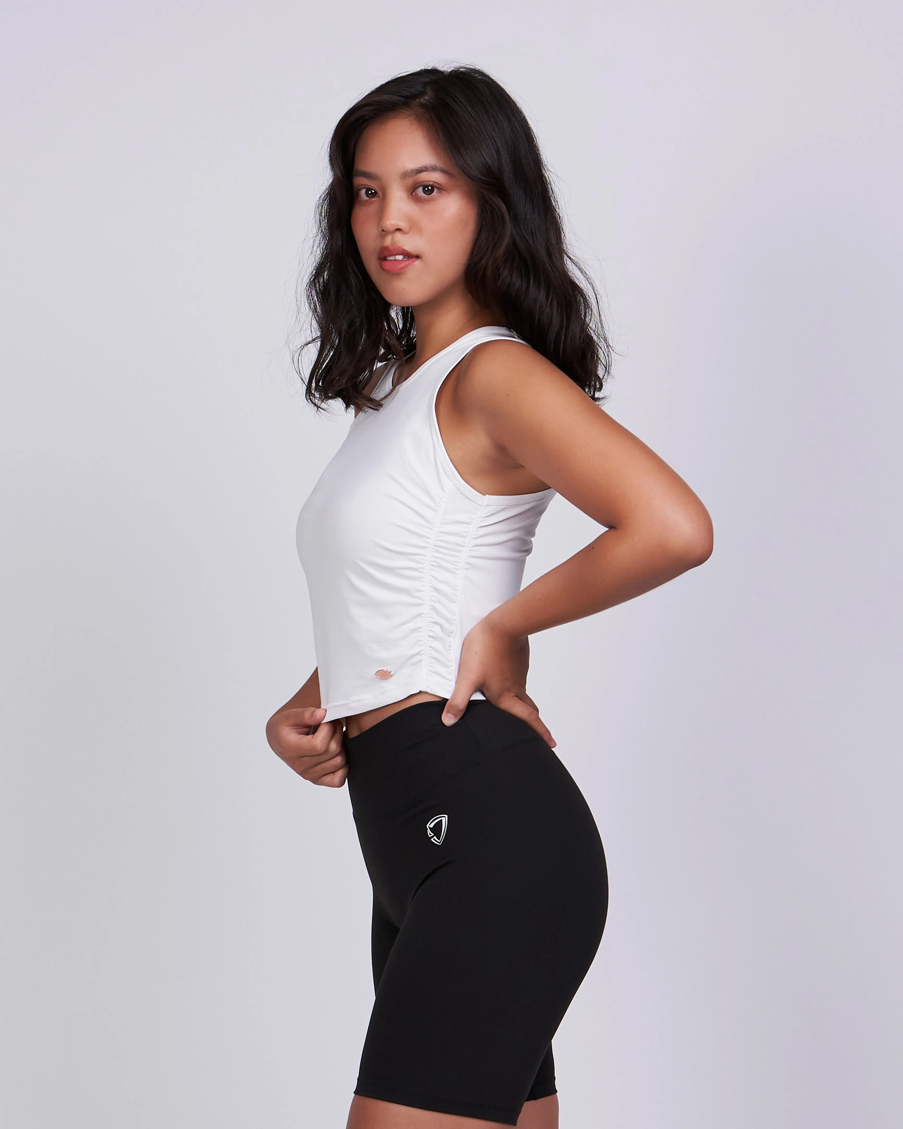 CSL Ruched Side Crop Tank