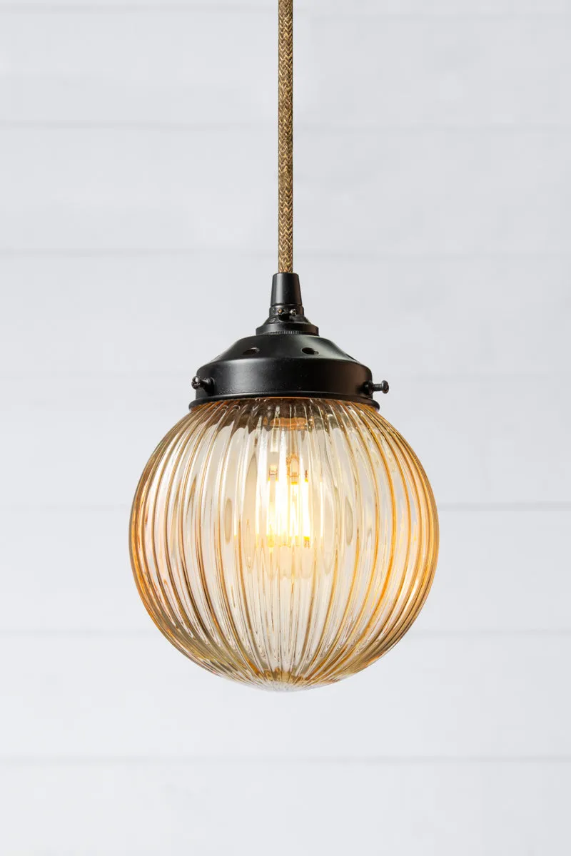 Dakota Reeded Glass Pendant Light