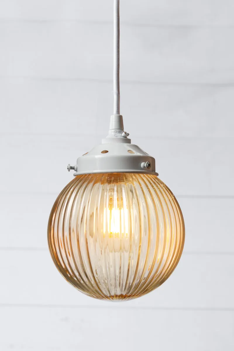 Dakota Reeded Glass Pendant Light