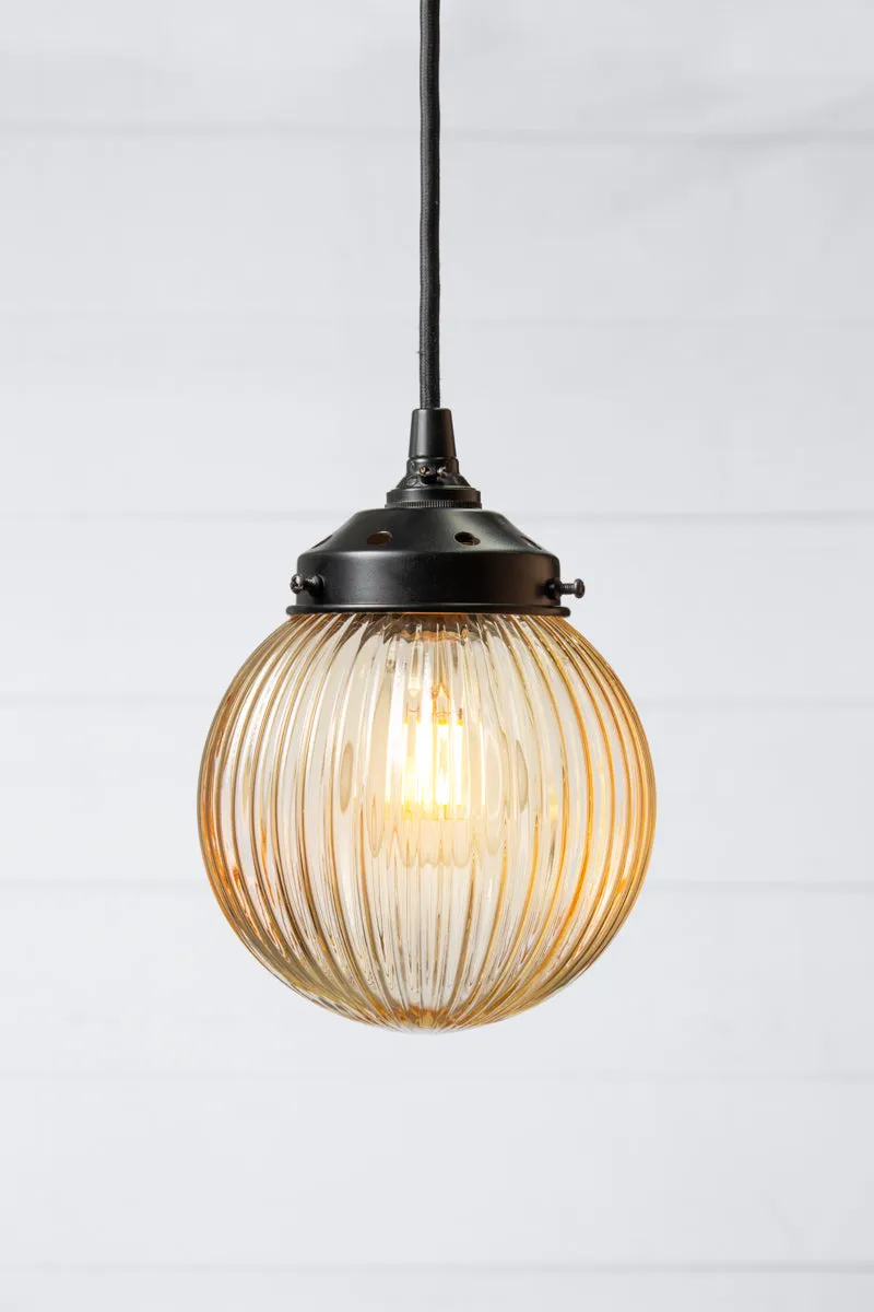 Dakota Reeded Glass Pendant Light