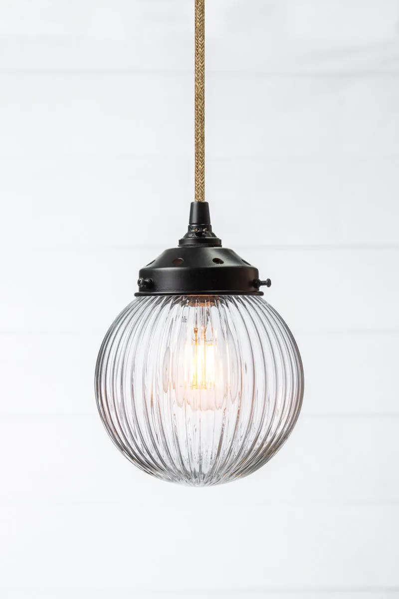 Dakota Reeded Glass Pendant Light