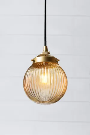 Dakota Reeded Glass Pendant Light