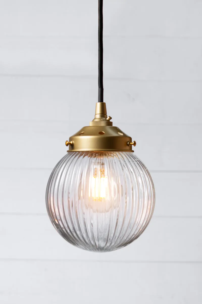 Dakota Reeded Glass Pendant Light