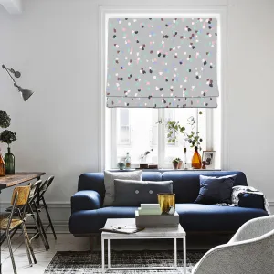 Dotted Marble Confetti Window Roman Shade