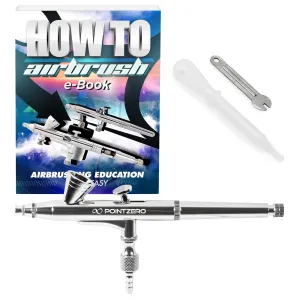 Dual-Action 2cc Gravity-Feed Airbrush Set - .2mm Nozzle