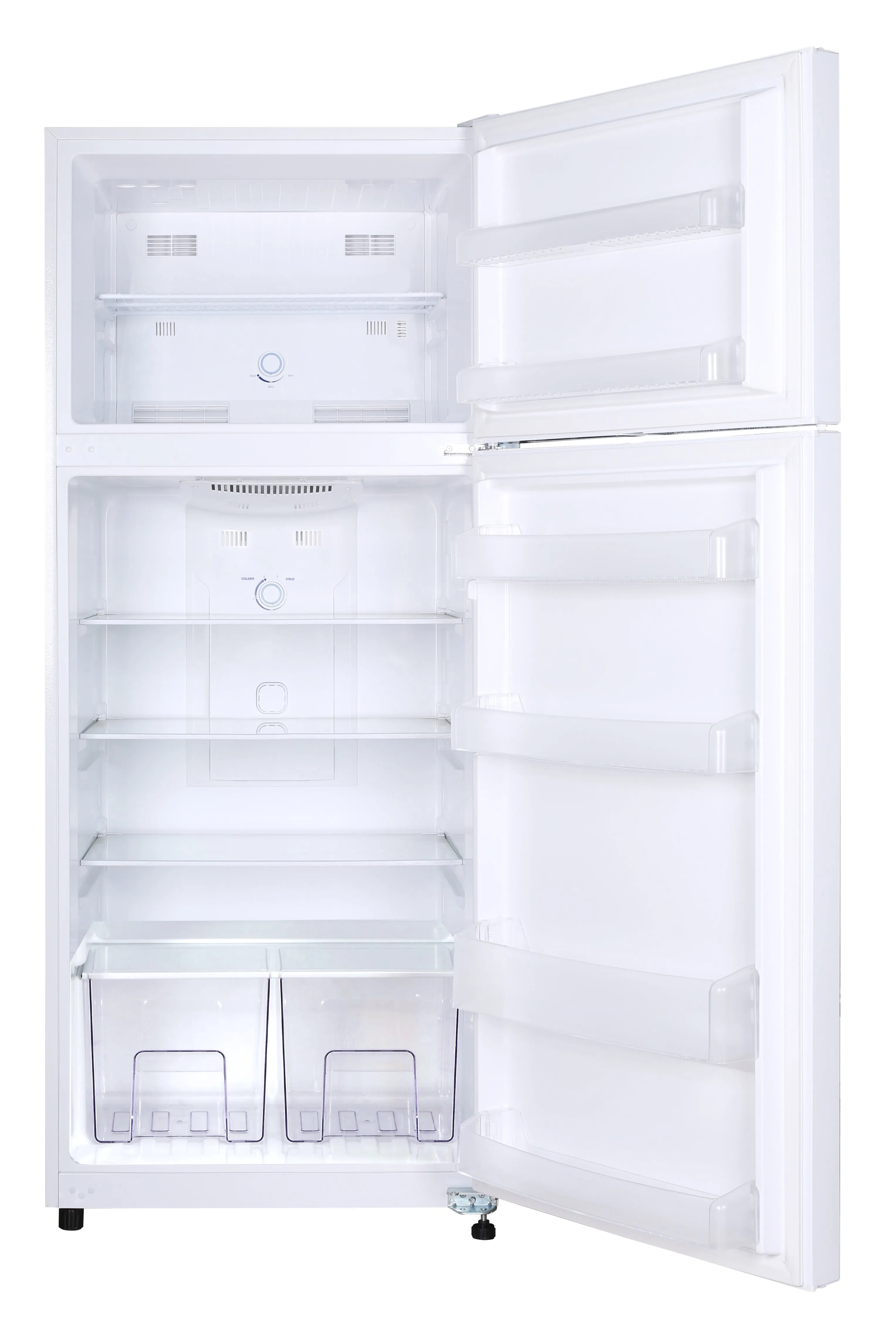 Epic 15 cu.ft. White Top Mount Frost Free
Refrigerator (EFF148W-1)