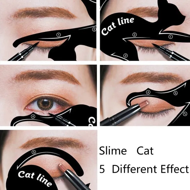 Eye shadow eyeliner makeup tool cat eye card