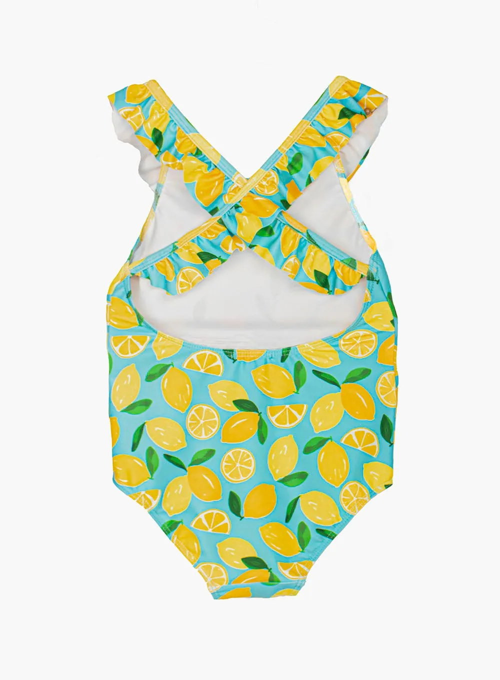 Frill Swimsuit in Lemon