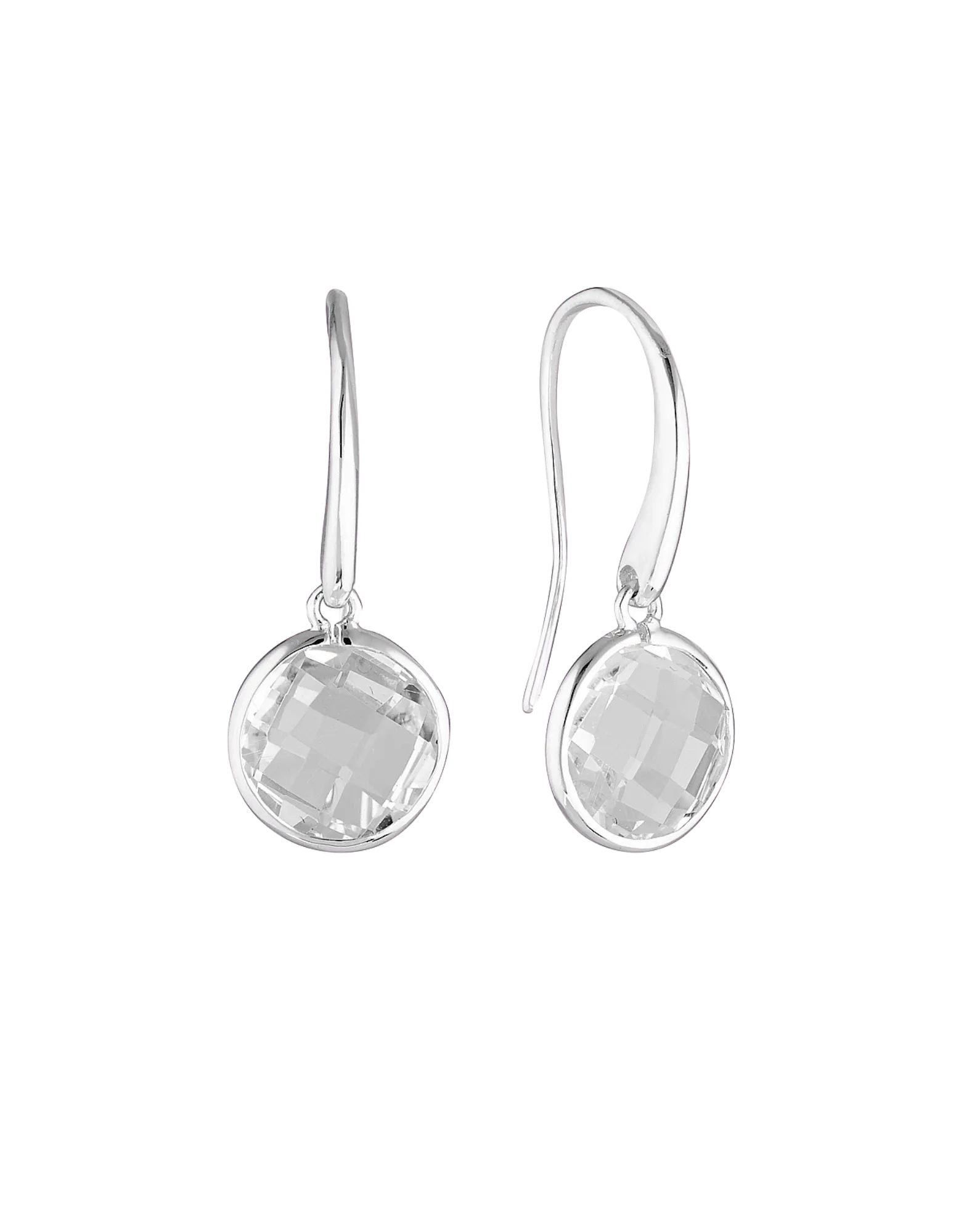 Georgini Lucent Large Hook Earrings - Silver