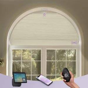 Graywind Rechargeable Motorized Arch Window Shades | Perfect Arch | Customizable