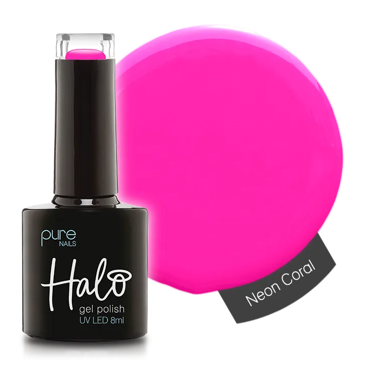 Halo Gel Polish 8ml Neon Coral