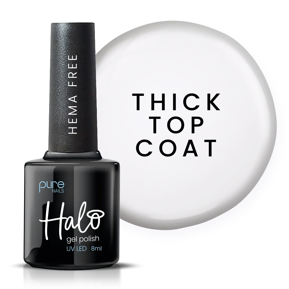 Halo Gel Polish 8ml Thick Top Coat