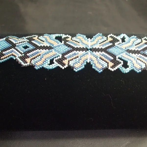 Jacinda, Ocean Splendor Peyote Stitch, Seed Beaded, Bracelet