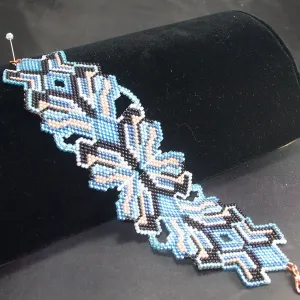 Jacinda, Ocean Splendor Peyote Stitch, Seed Beaded, Bracelet