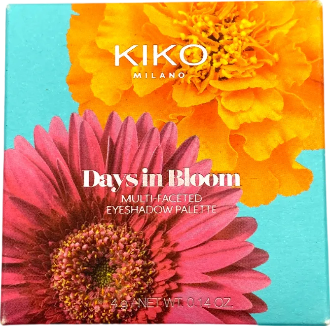 Kiko Milano Days In Bloom Eyeshadow Palette - 01 Piece Of My Earth, 4g - Vibrant & Earthy Shades