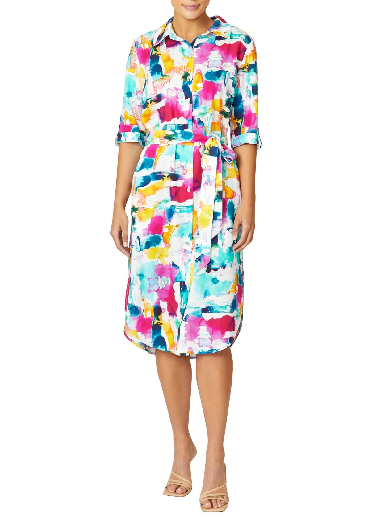 Letty Watercolour Shirtdress