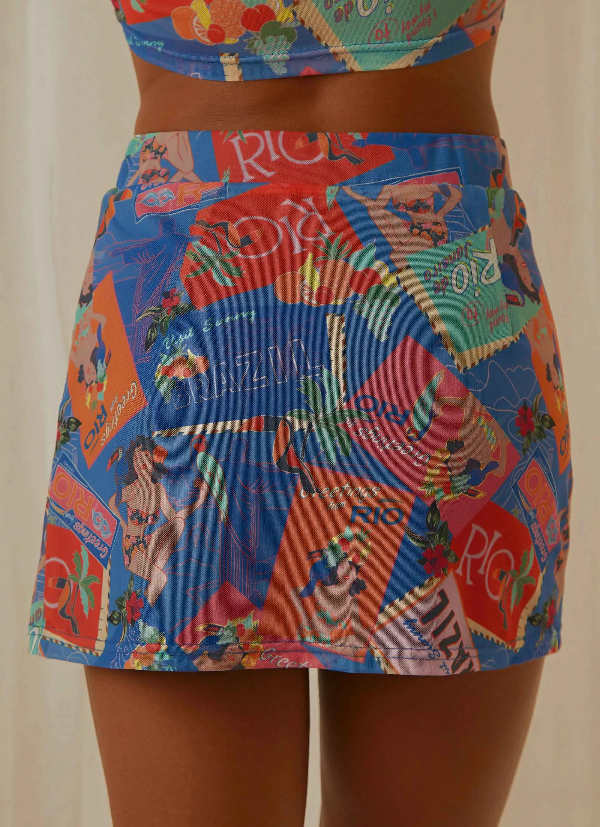 Locals Only Mesh Mini Skirt  - Postcard Travels