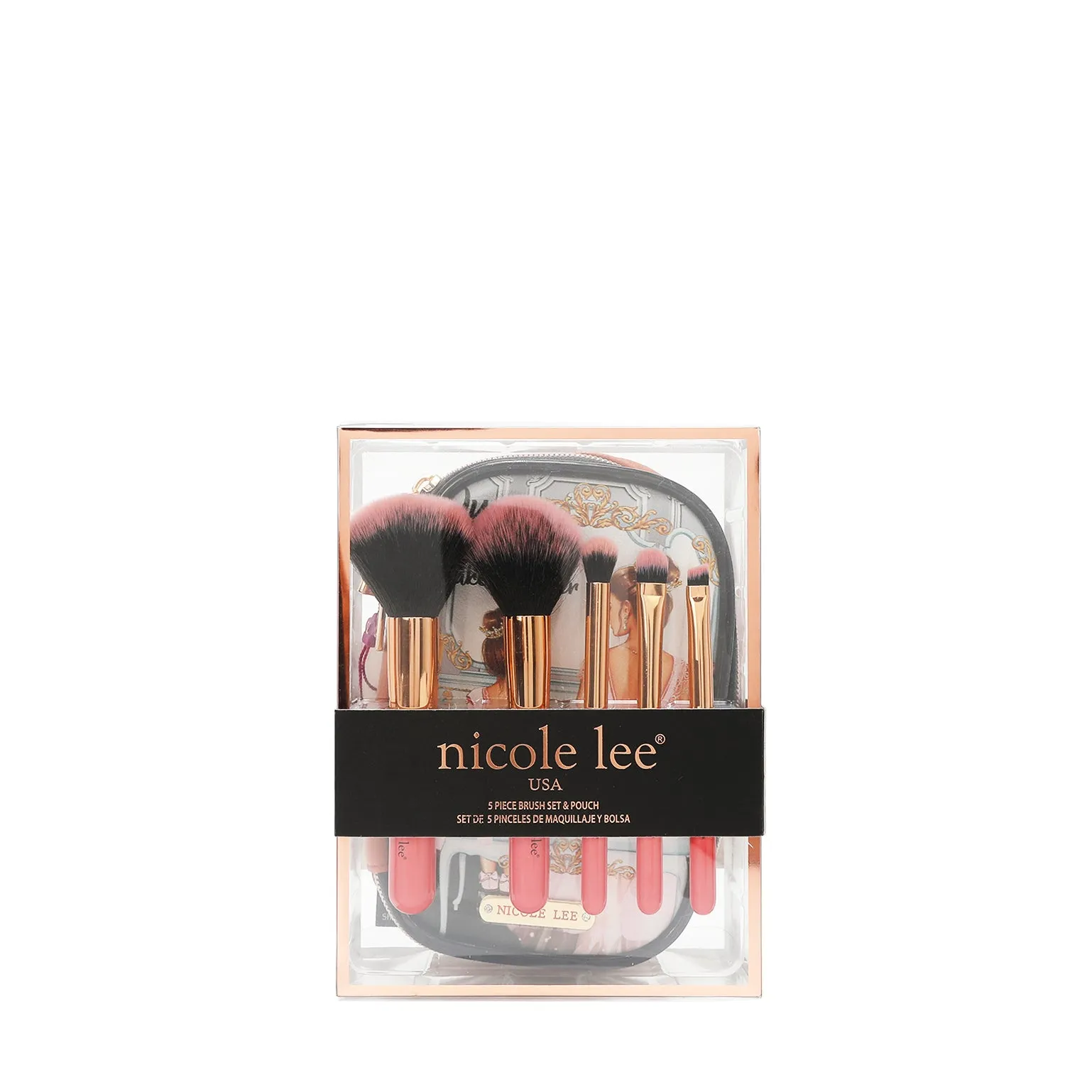 MAKEUP BRUSH SET W/ POUCH