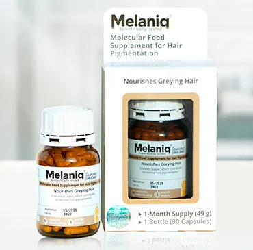 Melaniq® Premium Hair Pigmentation Supplement for Enhanced Color and Vitality