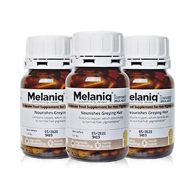 Melaniq® Premium Hair Pigmentation Supplement for Enhanced Color and Vitality