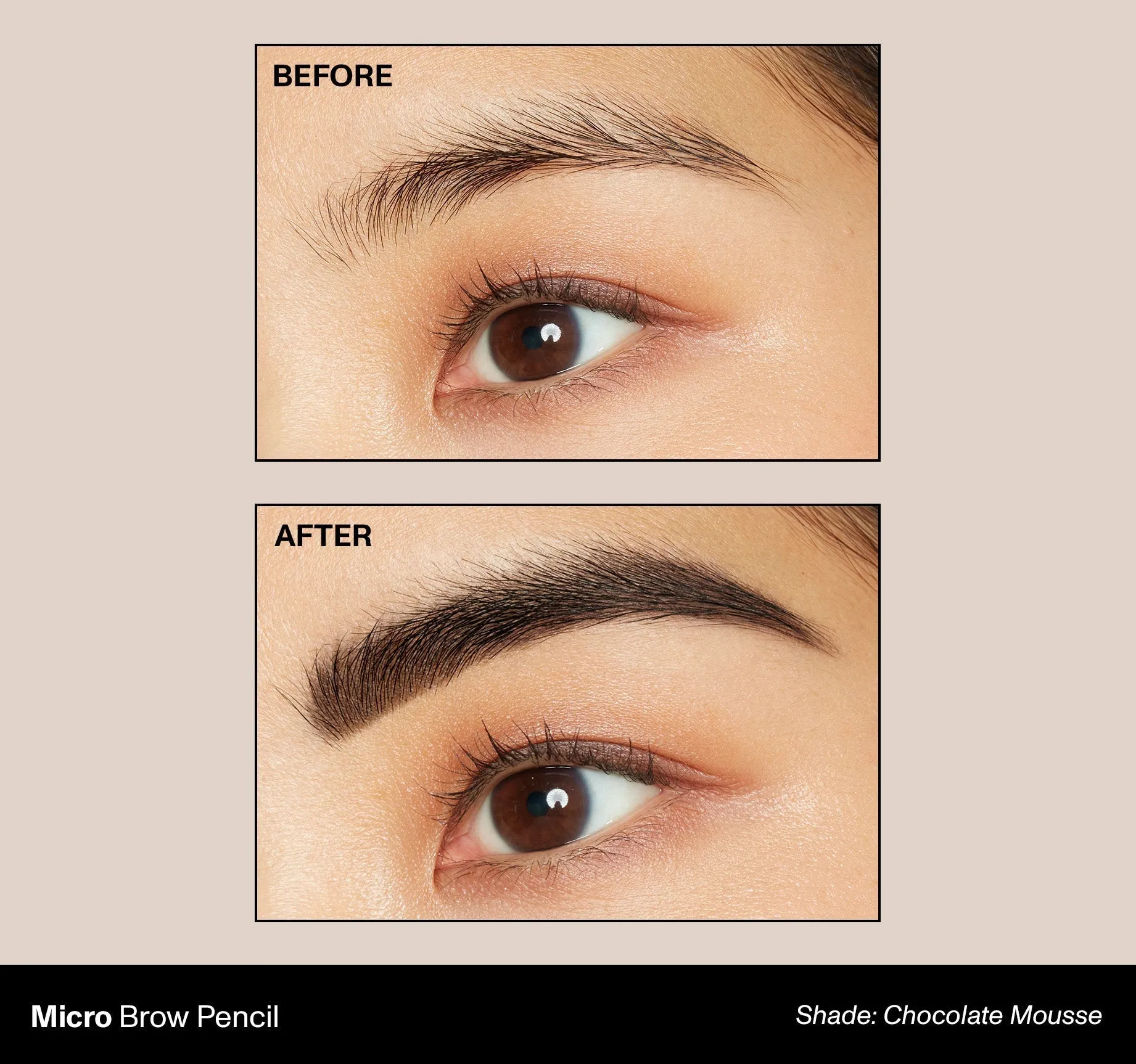 Micro Brow Dual-Ended Pencil & Spoolie - Chocolate Mousse