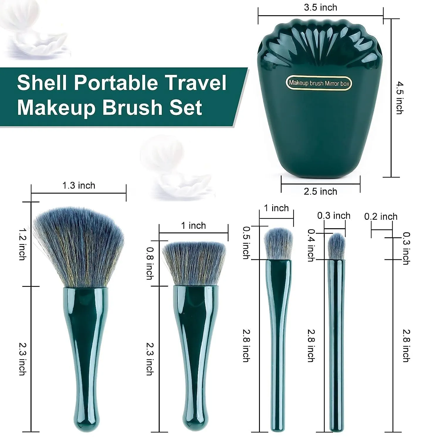 Mini Portable Travel Makeup Brush Set