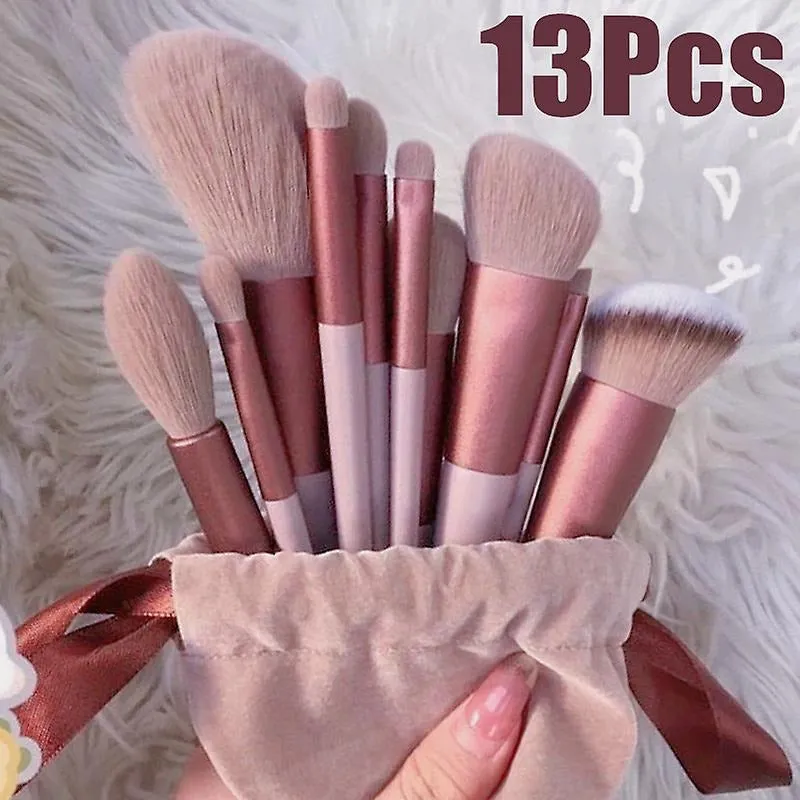 Miss Beauty New 13 Pcs  Color Makeup Brush Set Soft hair Loose Powder Eyeshadow Concealer Contour Eyeliner brush Foundation Beauty Cosmetic tools For Women & Girls